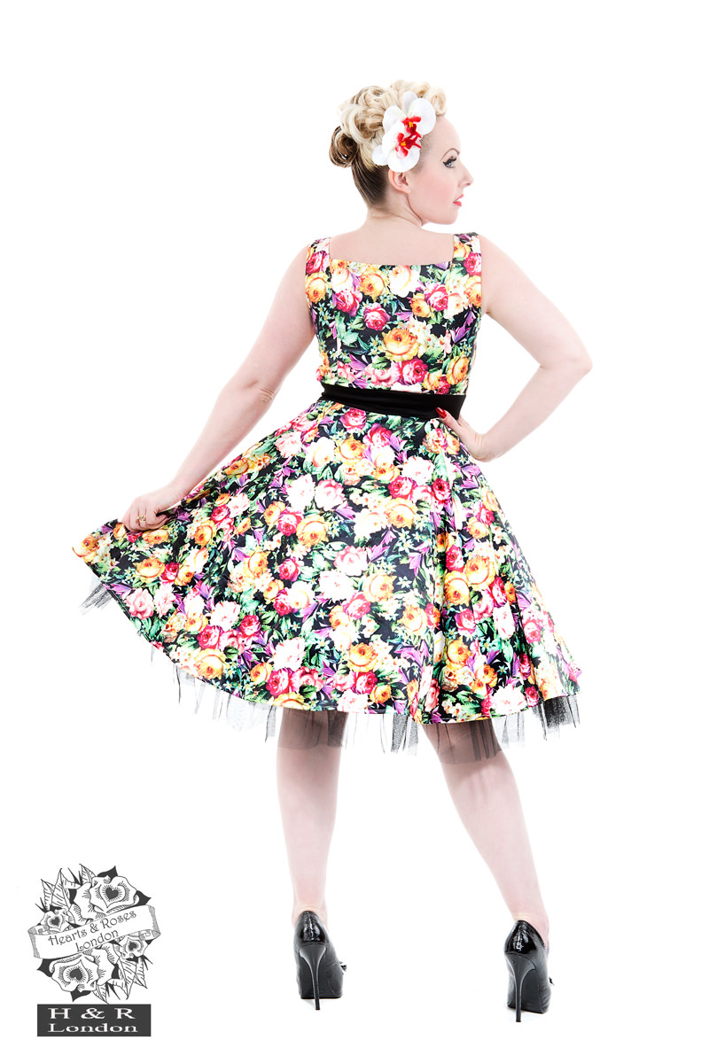 Night Bloom Swing Dress